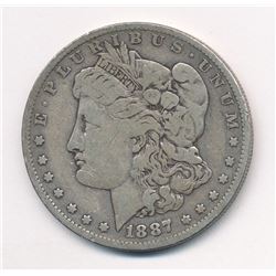 1887-O $1 MORGAN SILVER DOLLAR ML1