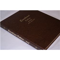 EISENHOWER 40% SILVER DOLLARS DANSCO ALBUM (INCLUDING PROOF ISSUES) 1971-1978 32-COINS