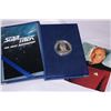 Image 2 : HIGHLY COLLECTIBLE 1993 STAR-TREK VINTAGE SILVER ROUND WITH BOX AND COA