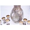 Image 8 : RARE 950 Silver Decanter Bottle Set Fine Silver