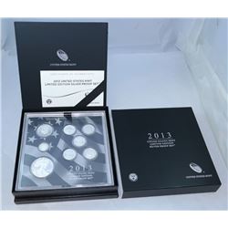 2013 UNITED STATES MINT LIMITED EDITION SILVER PROOF SET 8-COINS IN ORIGINAL GOVT PACKAGING