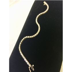 Diamond Tennis Bracelet - Solid 14k Yellow Gold ~4 carats, 12.8 grams, 7"