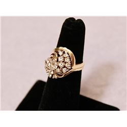 14k Yellow Gold Diamond Gold Wedding Ring