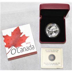 2013 $10 CANADIAN SUMMER FUN FINE SILVER COIN ROYAL CANADIAN MINT OGP