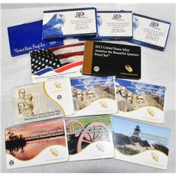 BIG LOT OF (12) US PROOF SETS WINNER TAKES ALL!