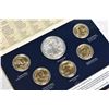Image 3 : 2012 UNITED STATES MINT ANNUAL UNCIRCULATED DOLLAR COIN SET (SILVER EAGLE AND GOLDEN DOLLARS)