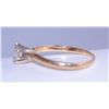 Image 4 : 14K YELLOW GOLD LADY'S RING WITH TEAR DROP SHAPED DIAMOND SIZE 8.5
