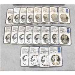 Set of (20) 2016 W EAGLE LETTERED EDGE
