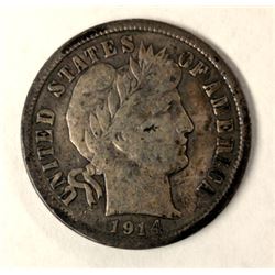 1914-D Barber Dime