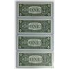 Image 2 : 1957B $1 Silver Certificate Choice Gem Consecutive Serial Numbers (4 count)