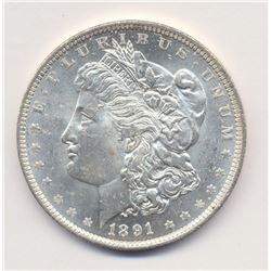 1891-O Solid MS64 Quality Morgan Silver Dollar-Very Lusterous example