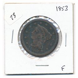 1853 Large Cent (fine)