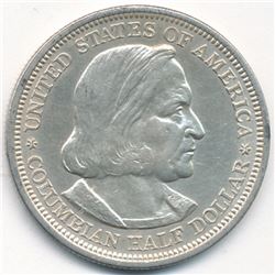 1892 World's Columbian Exposition Silver Half Dollar Excellent Condition (MS63 Quality)