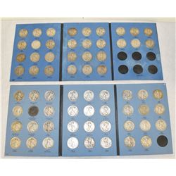 COMPLETE WALKING LIBERTY SILVER HALF DOLLAR COLLECTION 65 COINS 1916-1947