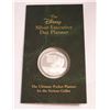 Image 1 : RARE PROOF DISNEY 1 OUNCE SILVER ROUND EXECUTIVE DAY PLANNER MICKEY MOUSE GOLF COIN