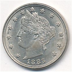 1883 No Cent Liberty Head Nickel MS63+