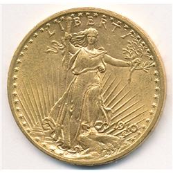 1910 MS64 Quality $20 Double Eagle Saint Gaudens