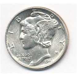 1941-P Mercury Silver Dime 10 Cent MS66 Full Bell Lines