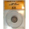 Image 1 : 1856 10C VF20 DETAILS LG DATE CLEANED ANACS SEATED LIBERTY DIME