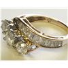 Image 6 : 14K DIAMOND RING Size 5 1/2