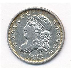 Liberty Capped Half Dime 1832 AU 58+ Super Slider