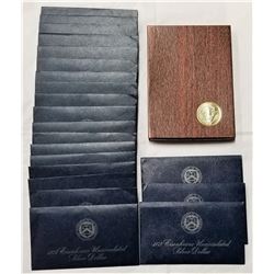 Eisenhower Uncirculated Silver Dollars lot of 22
