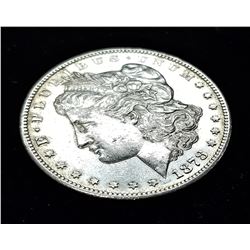 1878-S PLEASING AU58+ MORGAN SILVER DOLLAR