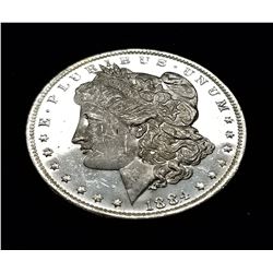 1884- O (NEW ORLEANS) MORGAN SILVER DOLLAR MS63/65 DMPL