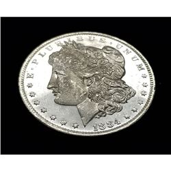 1884- O (NEW ORLEANS) MORGAN SILVER DOLLAR MS63/65 DMPL
