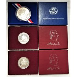(1) United States Liberty Coin and (2) Commemorative Half Dollar Silver Proof