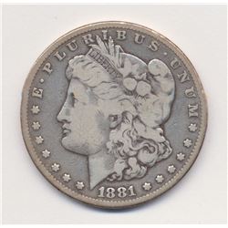 1881-CC Carson City *Fine Quality* Morgan Silver Dollar
