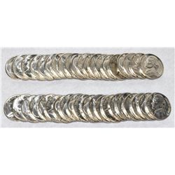 1942-S (40) NICKELS WORLD WAR II SILVER MINT CONDITION NICKELS