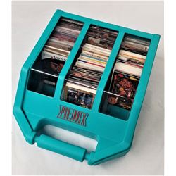 LOT OF 192 BASKETBALL, BASEBALL, AND FOOTBALL CARDS MOST IN THE YEAR 1900's WITH CARDS BOX