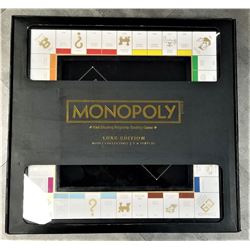 DELUXE EDITION MONOPOLY FAST DEALING PROPERTY TRADING GAME BLACK AND GOLD