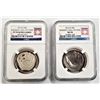 Image 1 : 2014-S 50c Baseball HOF PF 70 Ultra Cameo NGC & 2014-D 50c Baseball HOF MS 70 NGC