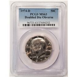 1974-D 50C PCGS MS63 Doubled Die Obverse