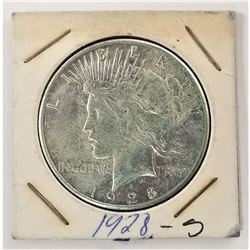 1928-S SILVER PEACE DOLLAR