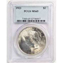 1923 S$1 MS65 PCGS PEACE DOLLAR