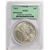Image 1 : 1921 S$1 MS65 PCGS MORGAN SILVER DOLLAR OGH