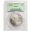 Image 1 : 1883-O S$1 MS65 PCGS MORGAN SILVER DOLLAR OGH