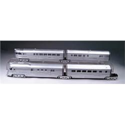MTH 9900 BURLINGTON ZEPHYR 4-PIECE STREAMLINE SET