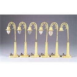 SIX LIONEL NO. 58 LAMP POSTS