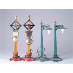 TWO AMERICAN FLYER CROSSING SIGNALS