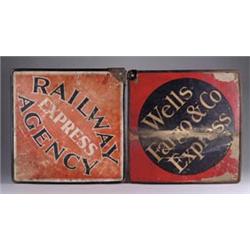 TWO CARDBOARD EXPRESS SIGNS