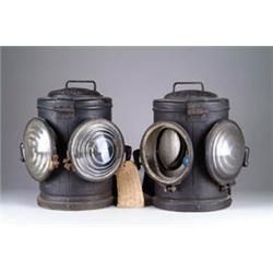 PAIR OF HANDLAN MARKER LAMPS