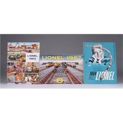 A LOT OF 10 LIONEL TRAIN CATALOGS