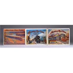 LOT OF ORIGINAL AND REPRODUCTION TOY TRAIN CATALOGS