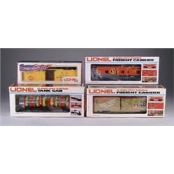 LOT OF APPROX. 30 MODERN ERA LIONEL CARS WITH BOXES