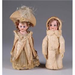 LOT OF TWO 6-1/2” CANDY CONTAINERS