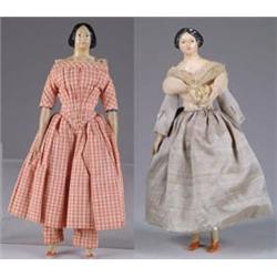 LOT OF TWO MILLINER’S MODEL DOLLS